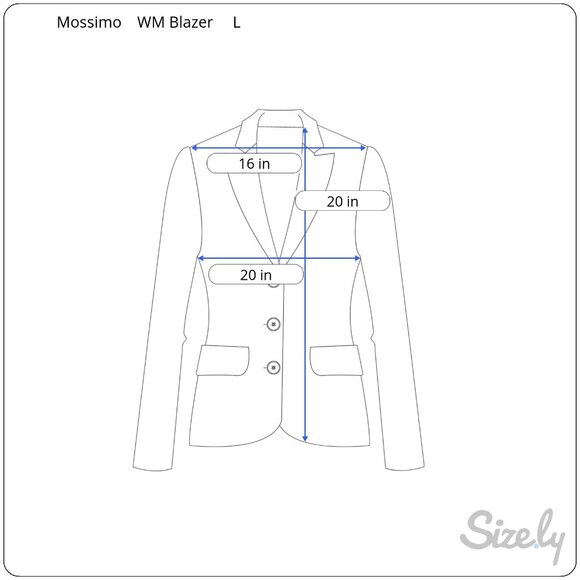 Mossimo Watercolor Design Lined Open Front Women's Blazer Sz L - Picture 7 of 7